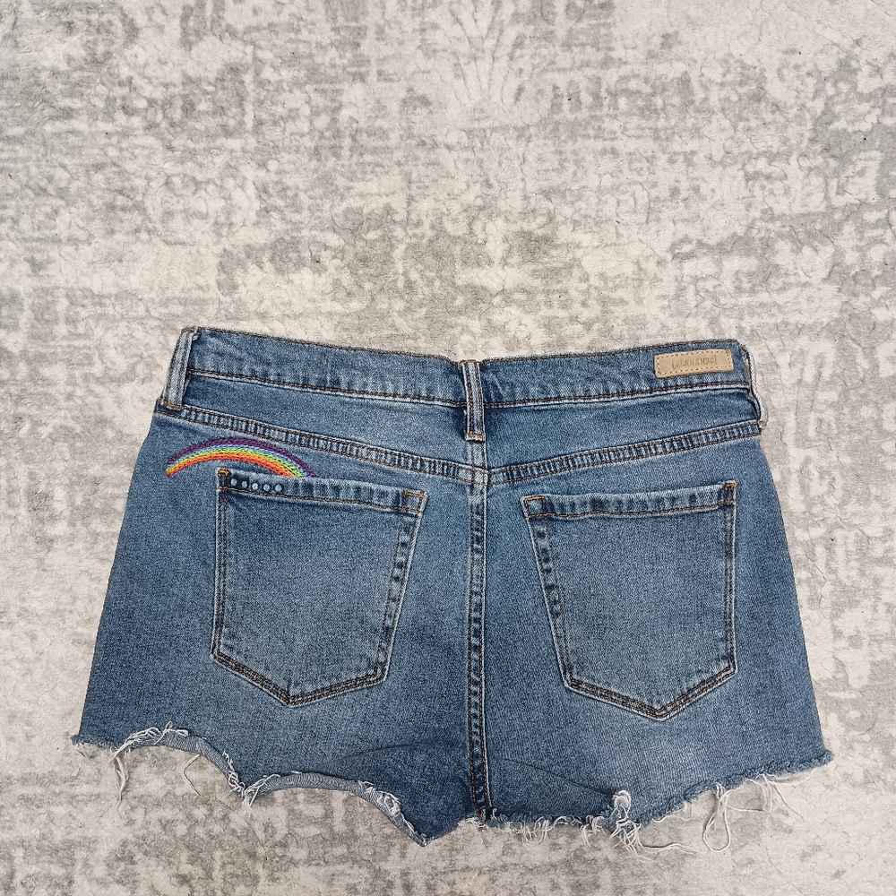 Blank NYC Rainbow Cutoff Shorts Size 29